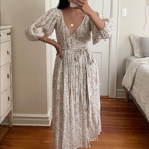 All That Remains Lia Wrap Dress in Jasmine Floral